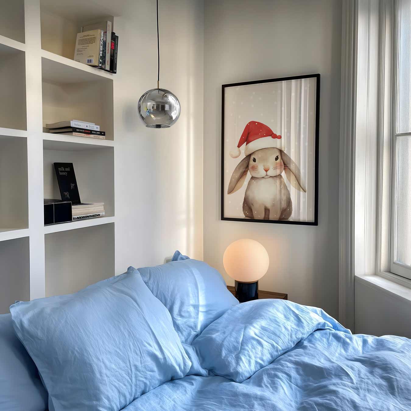 Kerstkonijn Poster-WallArtistic