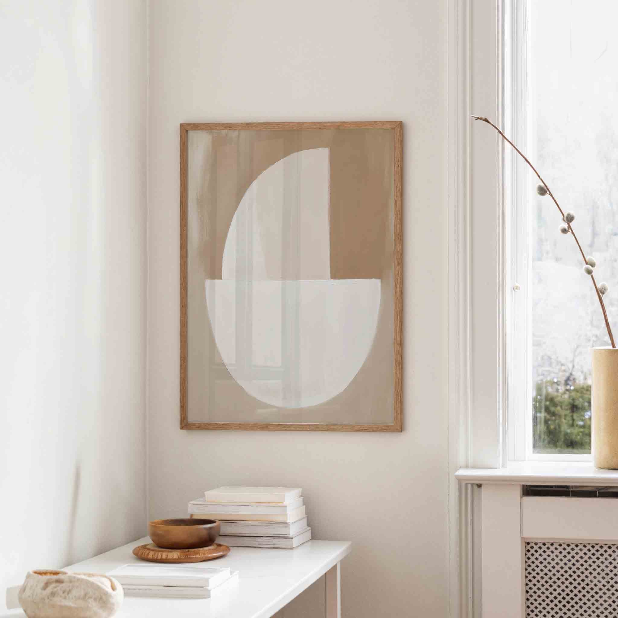 Halve cirkel en rechthoek Poster