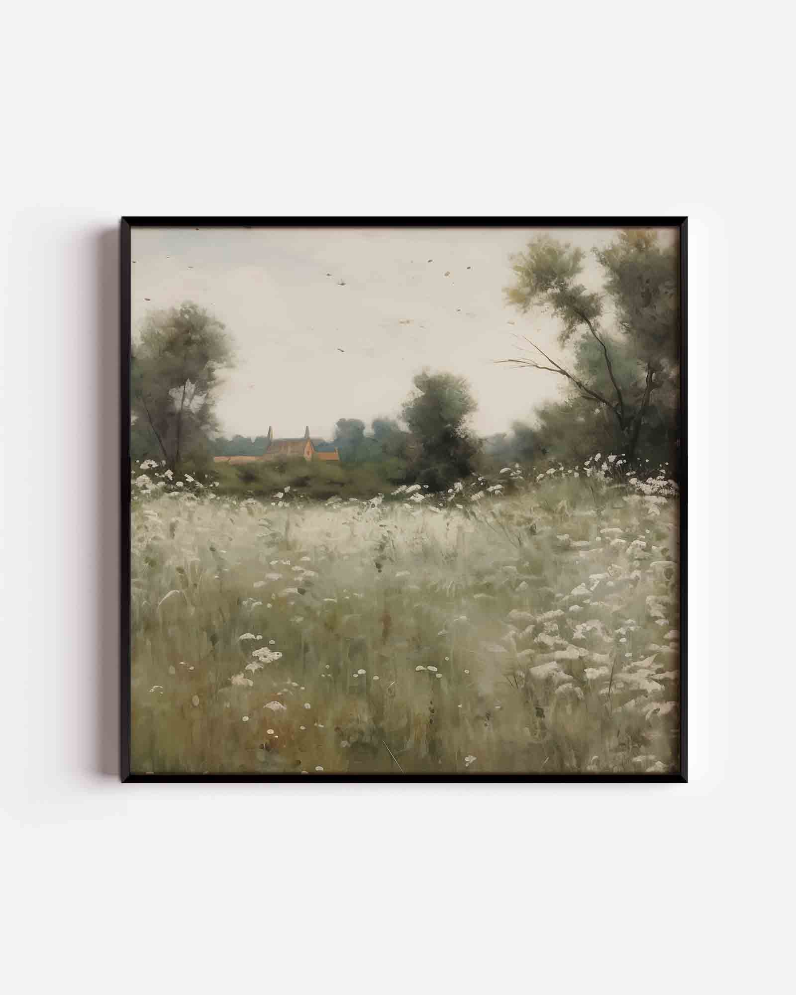 Landschap met bloemen Poster