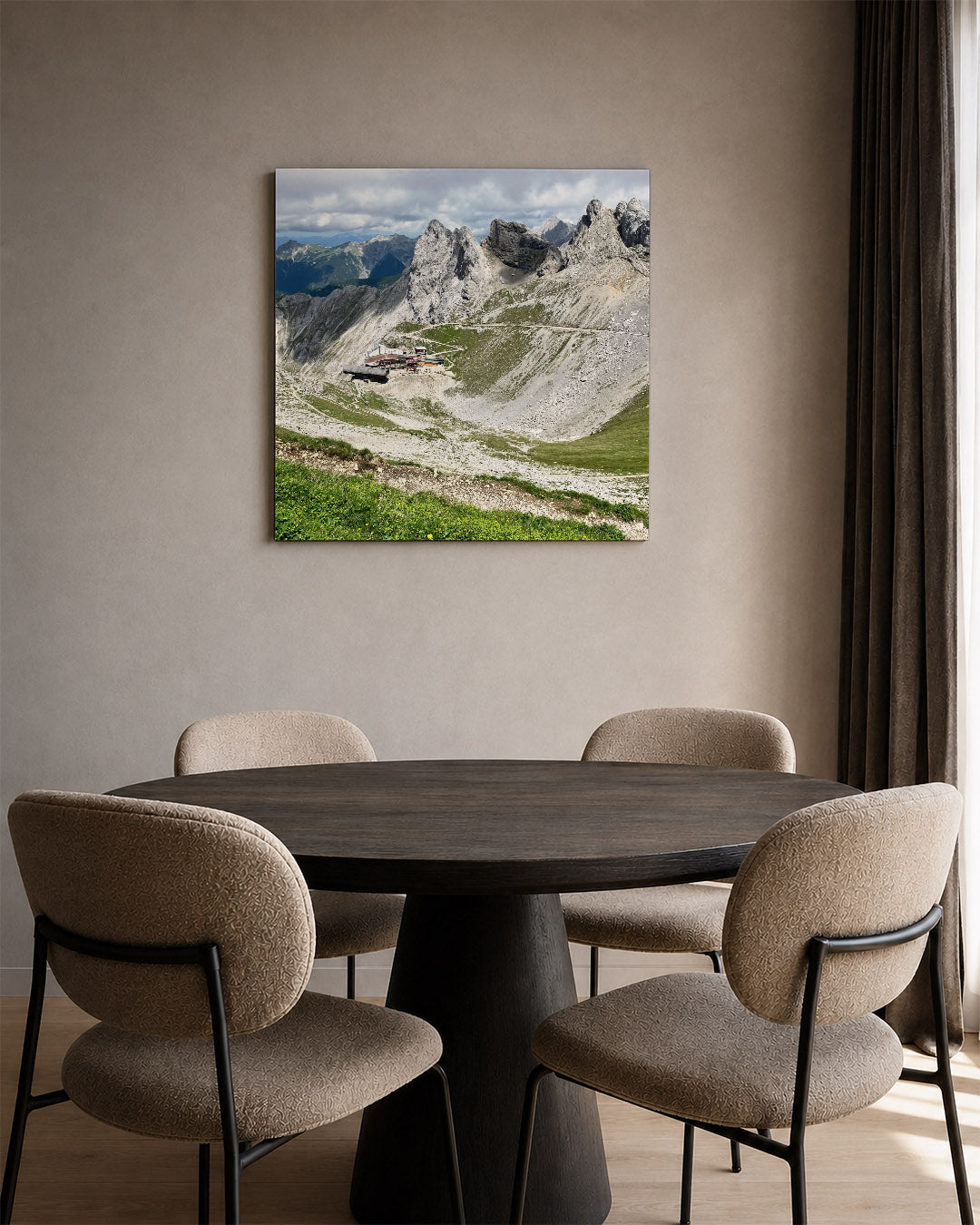 Berglandschap met rotsen Kunstwerk