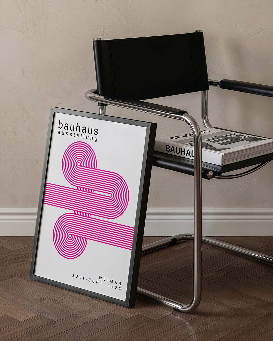 Lijnen en cirkel Poster