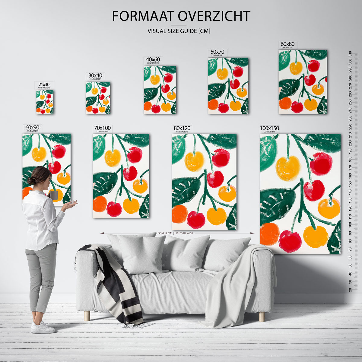 Fruit en bladeren Poster