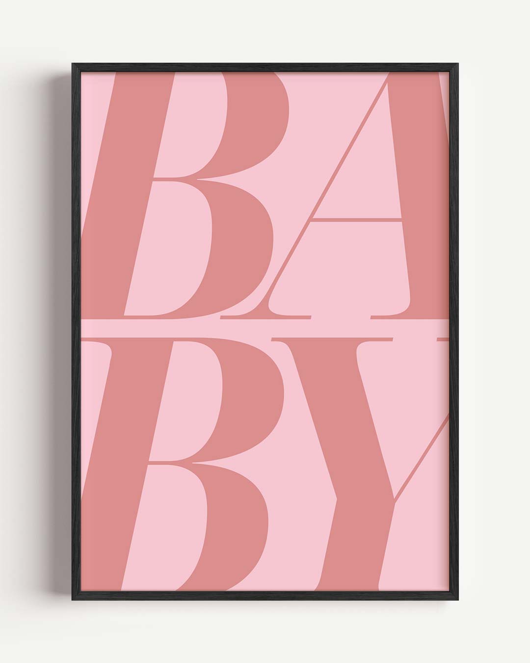 Stijlvolle Baby Typografie Poster-WallArtistic