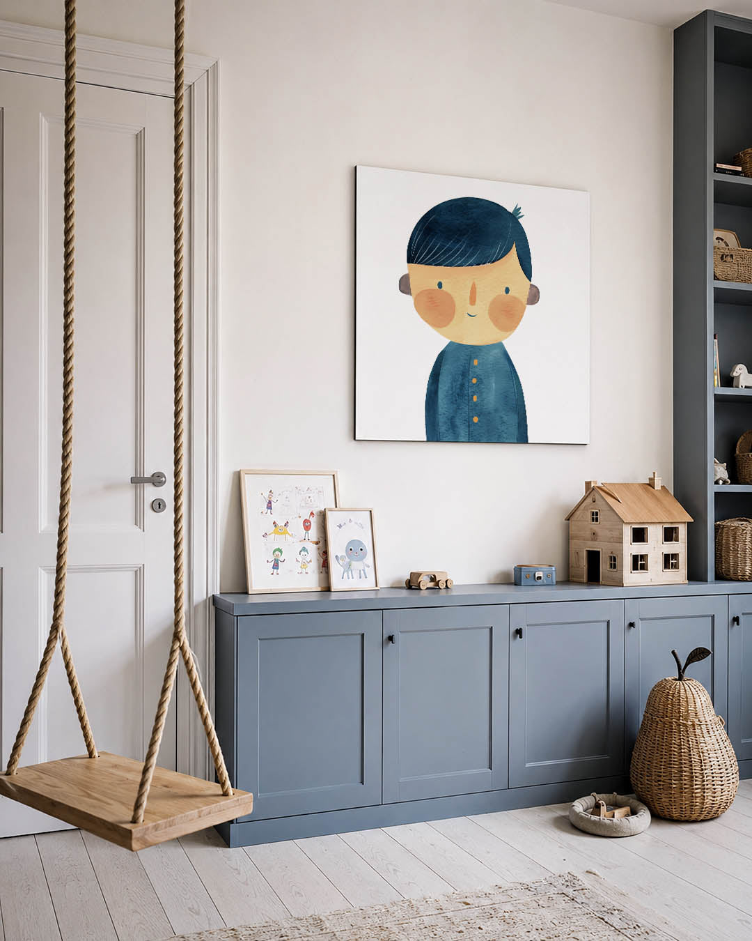 Vrolijke illustratie Kunstwerk
