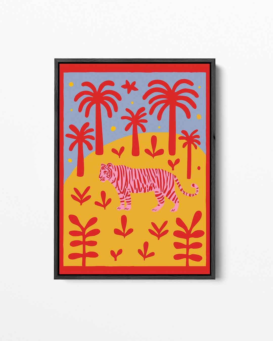 Vrolijke jungle scène Kunstwerk