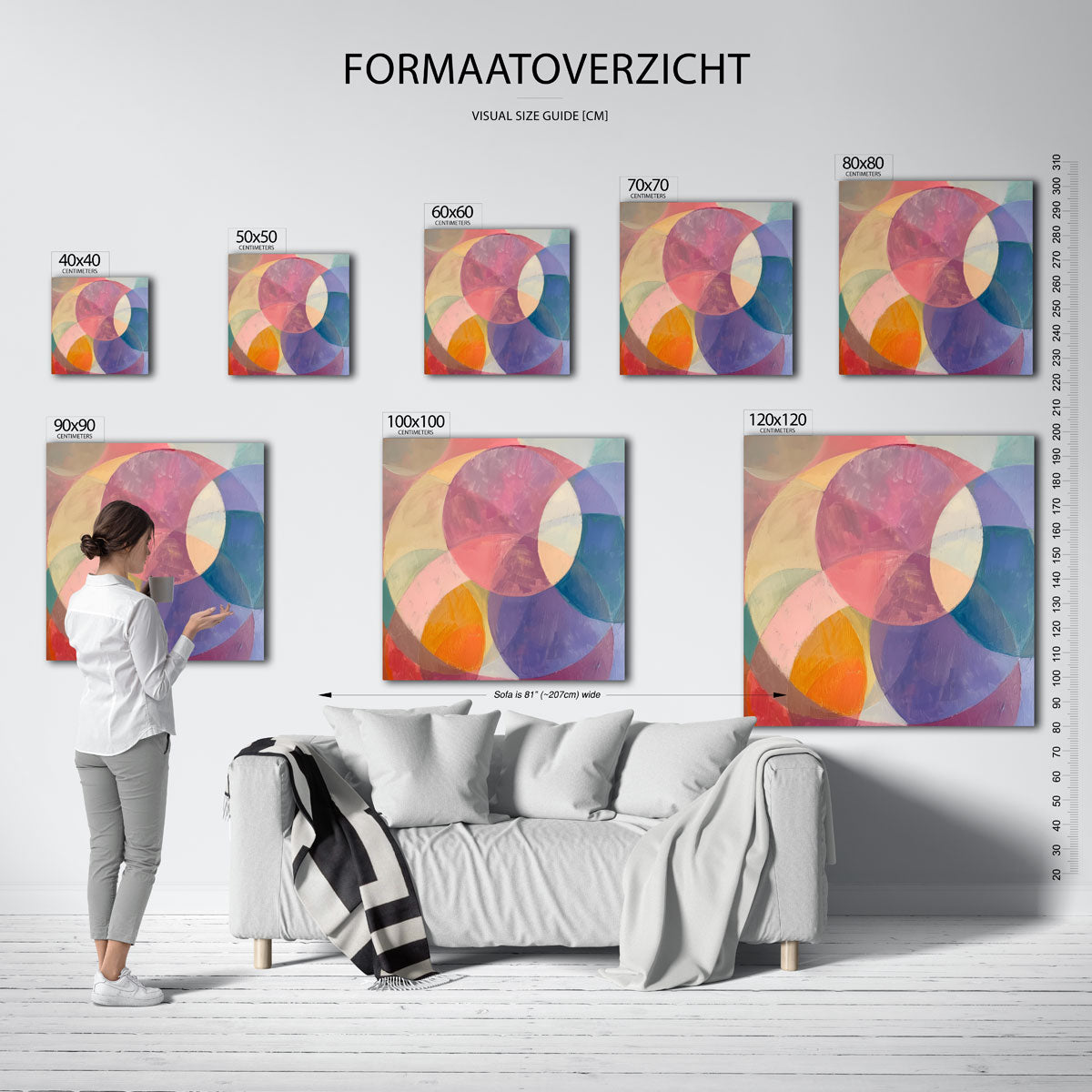 Kleurrijke cirkels Poster