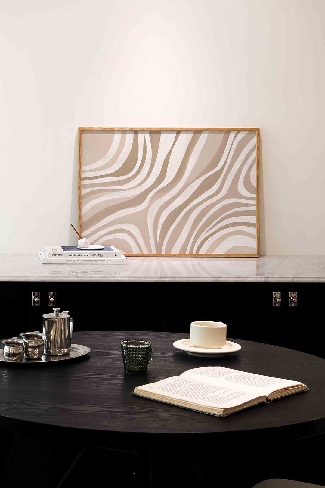 Golvende lijnen Poster