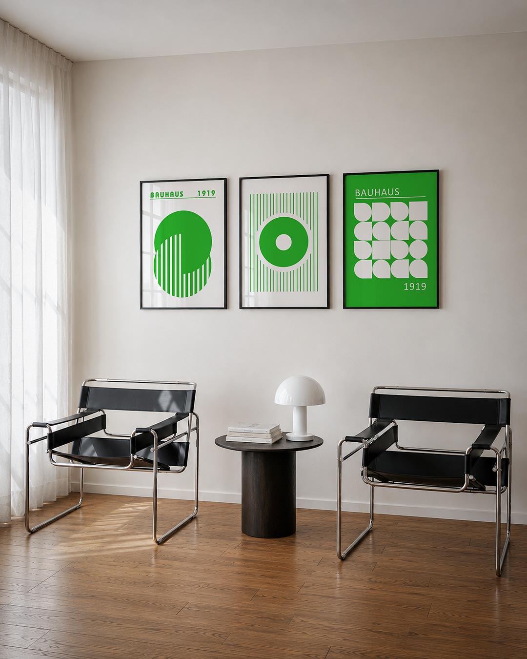 Groene cirkelpatronen Posterset