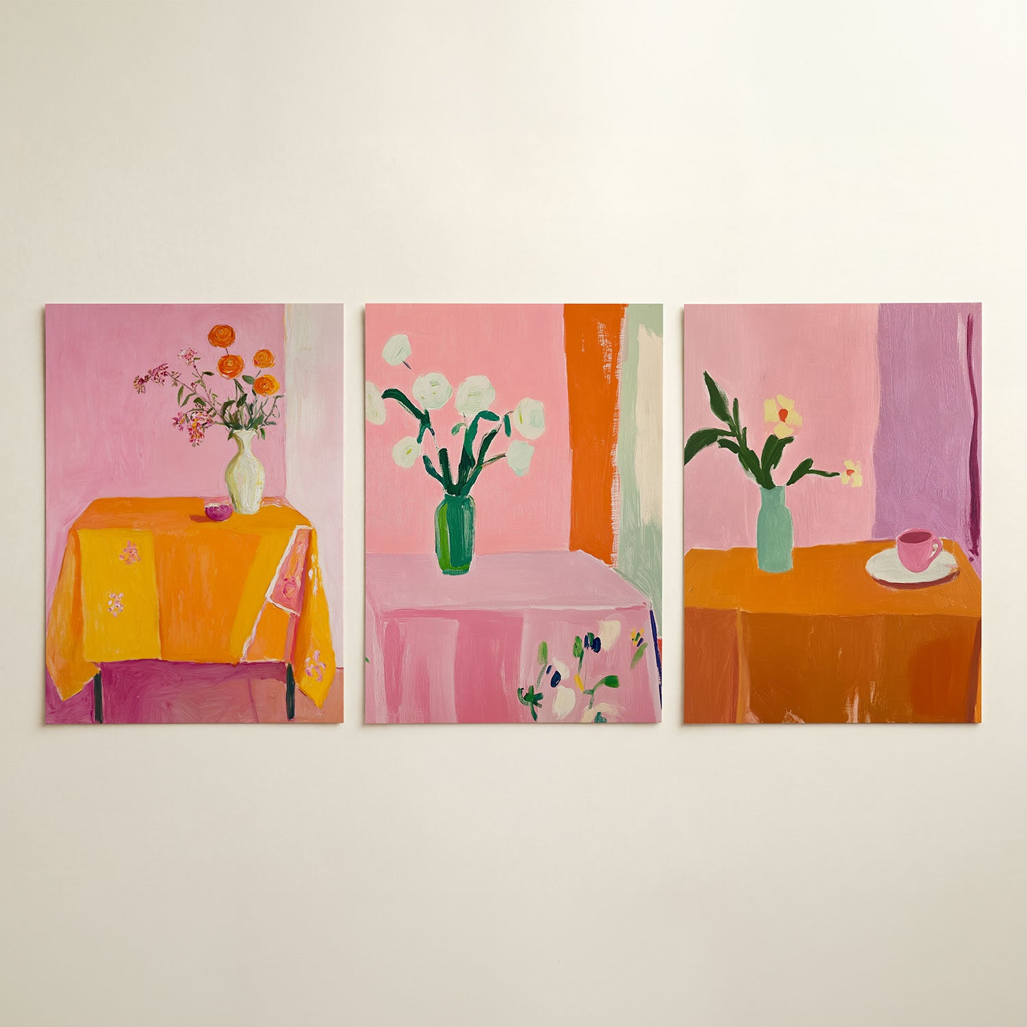 Kleur en bloemen Posterset