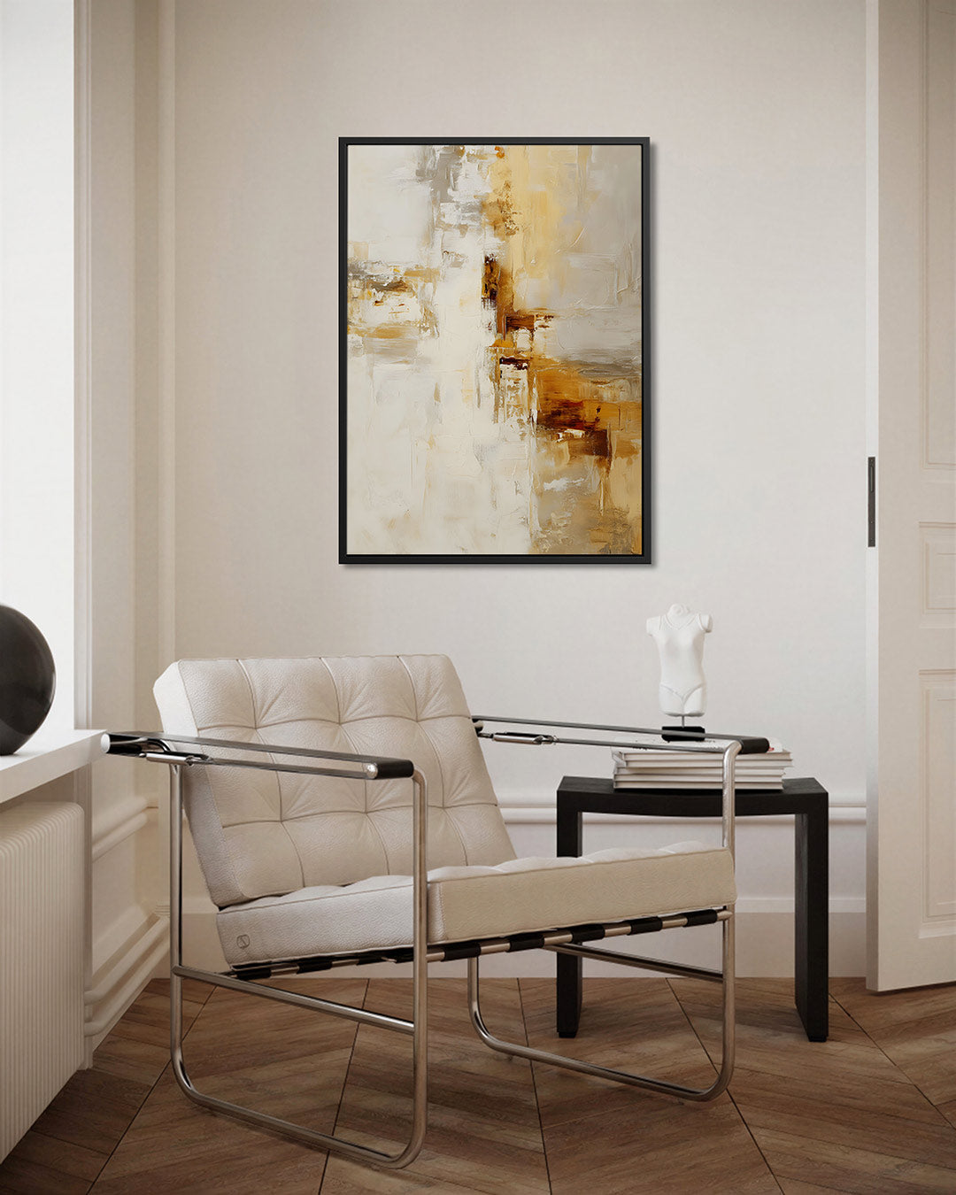 Gelaagde kleurencompositie Kunstwerk