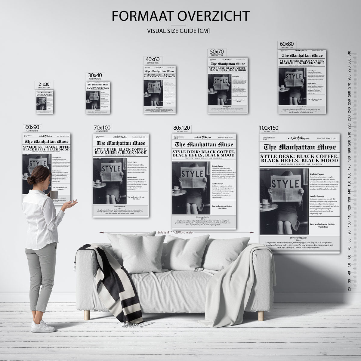 Stijlvolle krant Poster