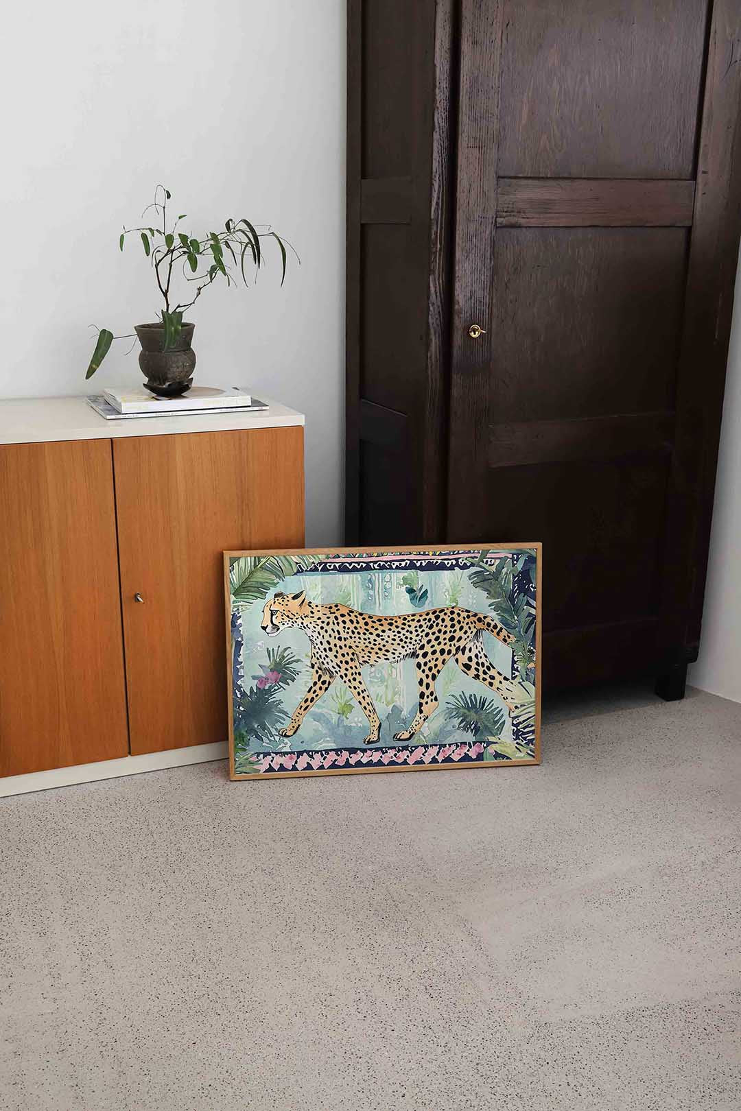 Luipaard in jungle Poster