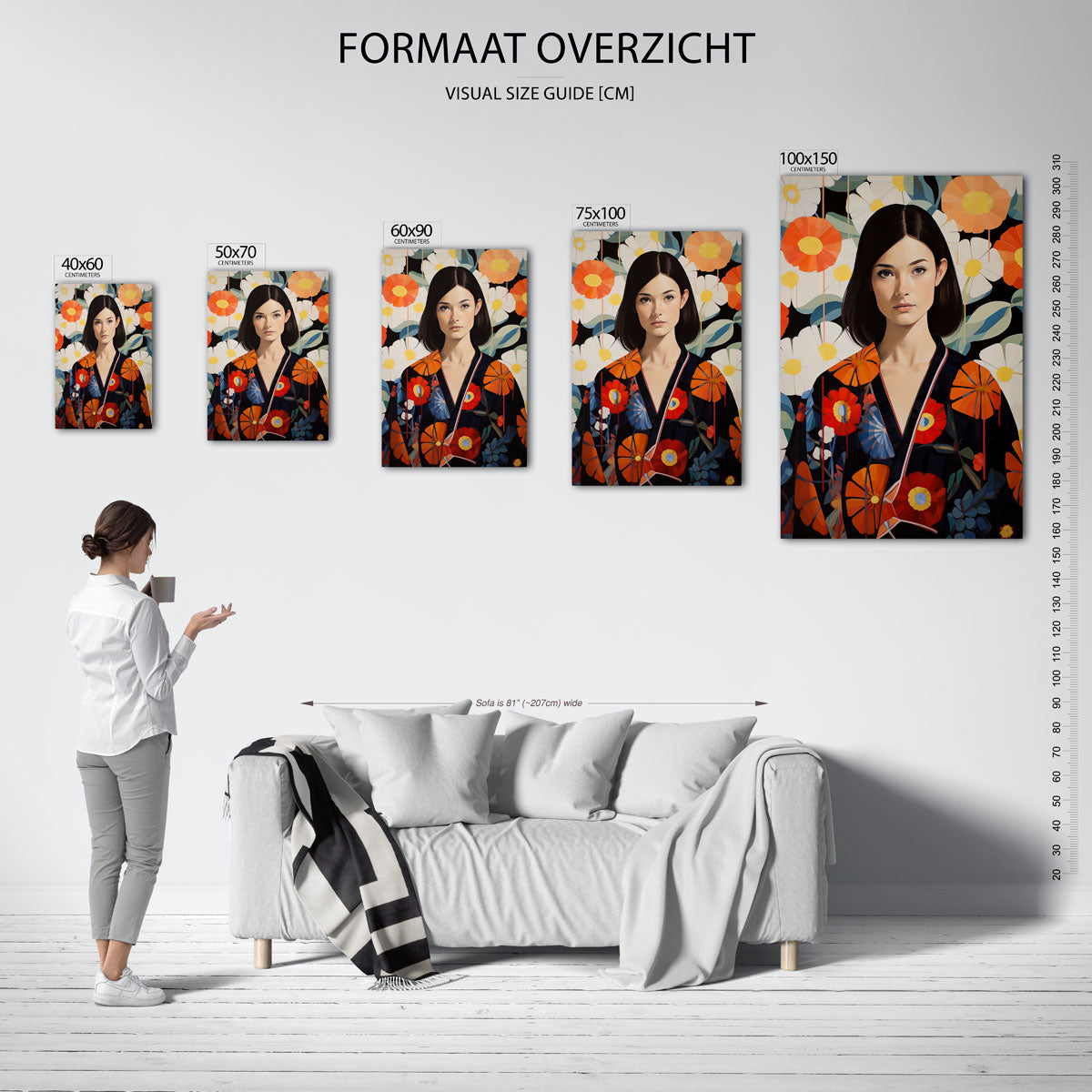 Bloemenportret Kunstwerk