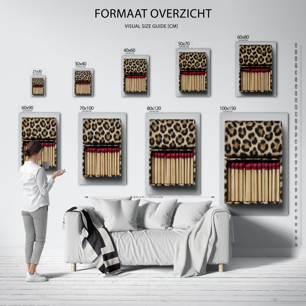 Luciferdoosje met luipaardprint Poster