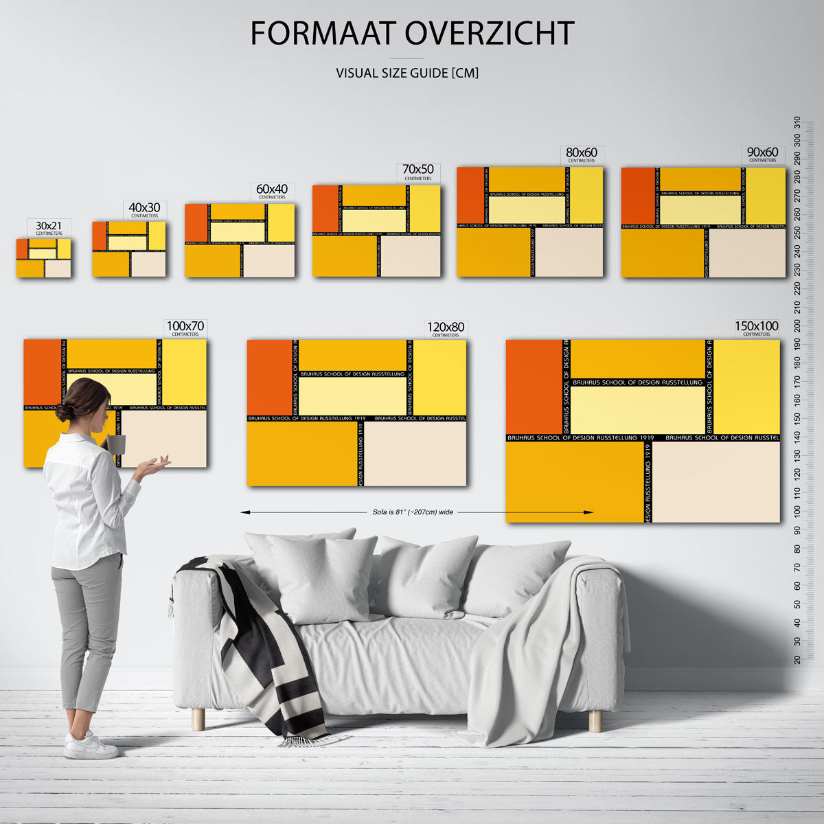 Vlakverdeling en kleur Poster