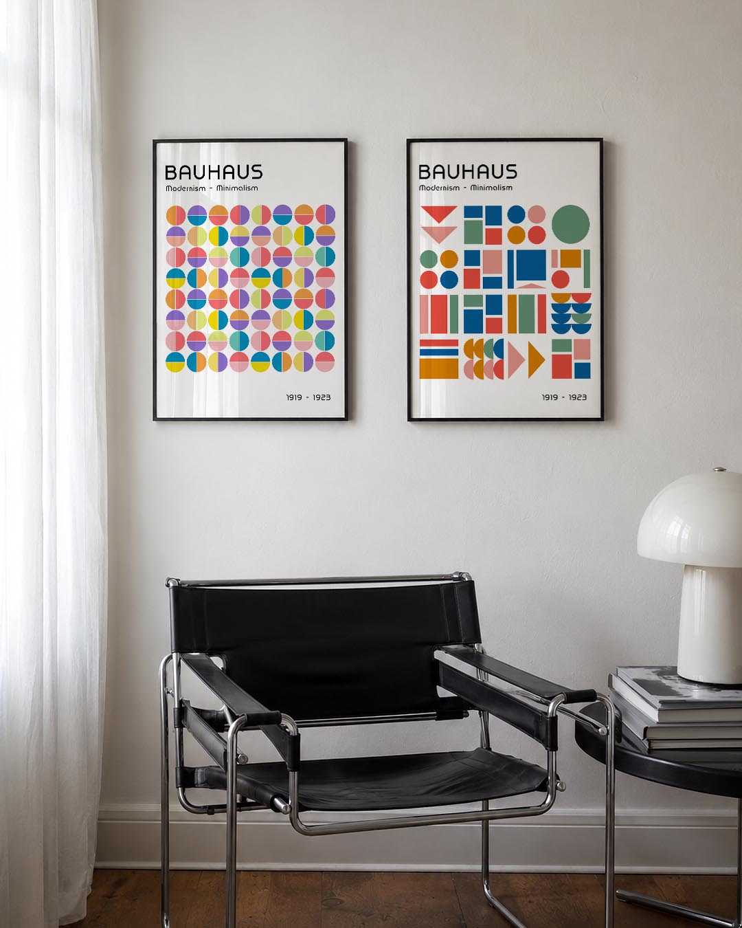 Kleurrijke cirkelritmes Posterset