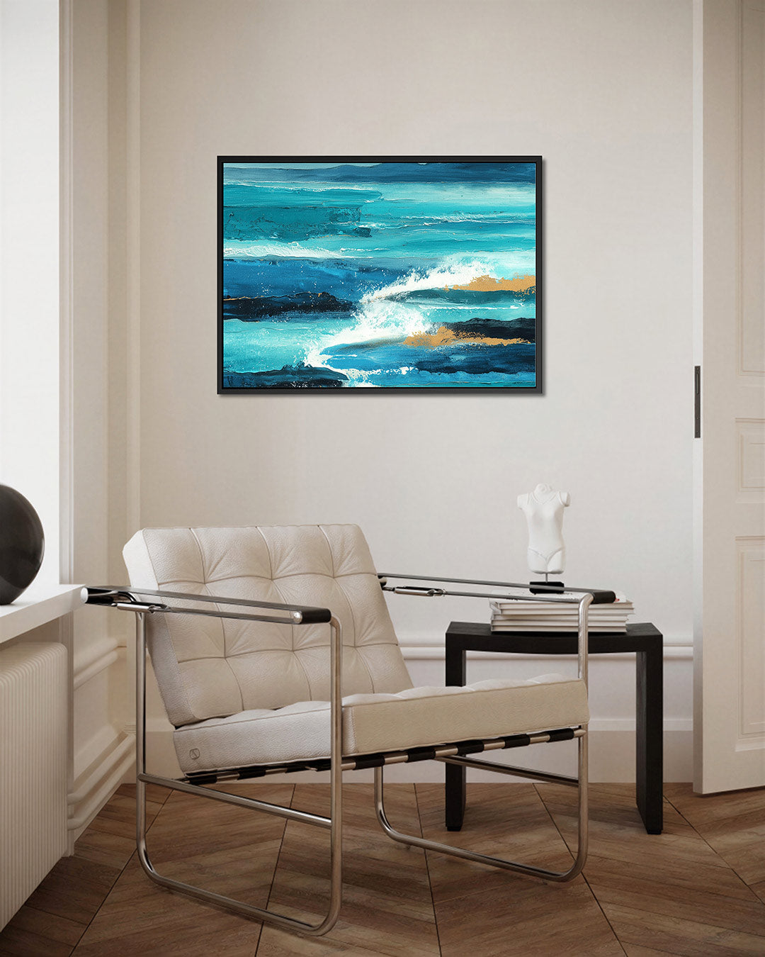 Dynamische zee Kunstwerk