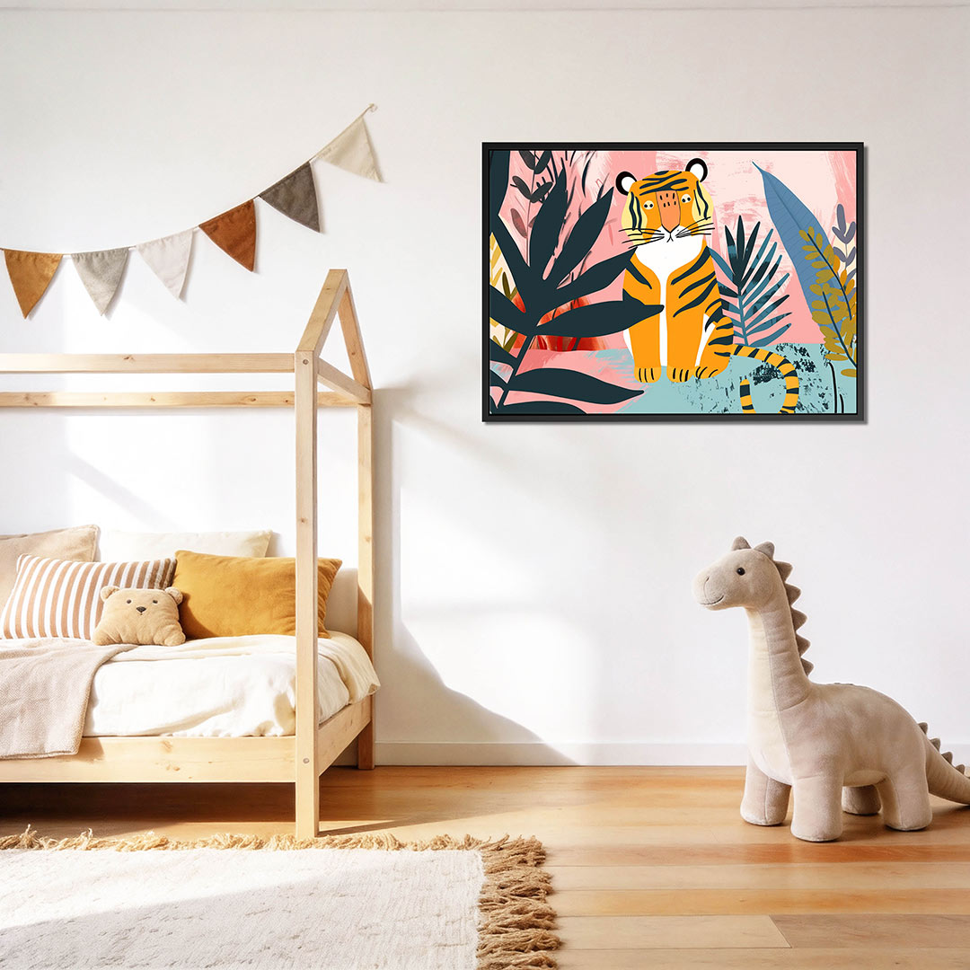 Tijger in jungle Kunstwerk