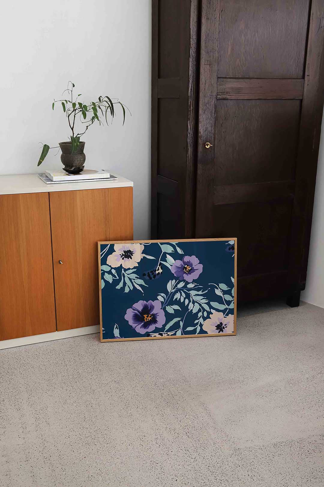 Bloemen en bladeren Poster