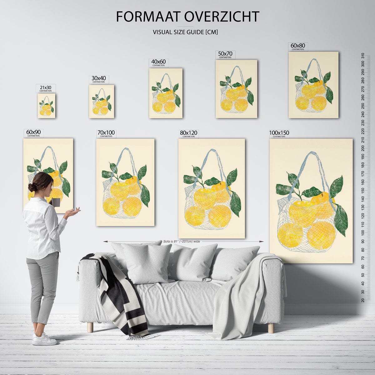 Citroenen in net Poster