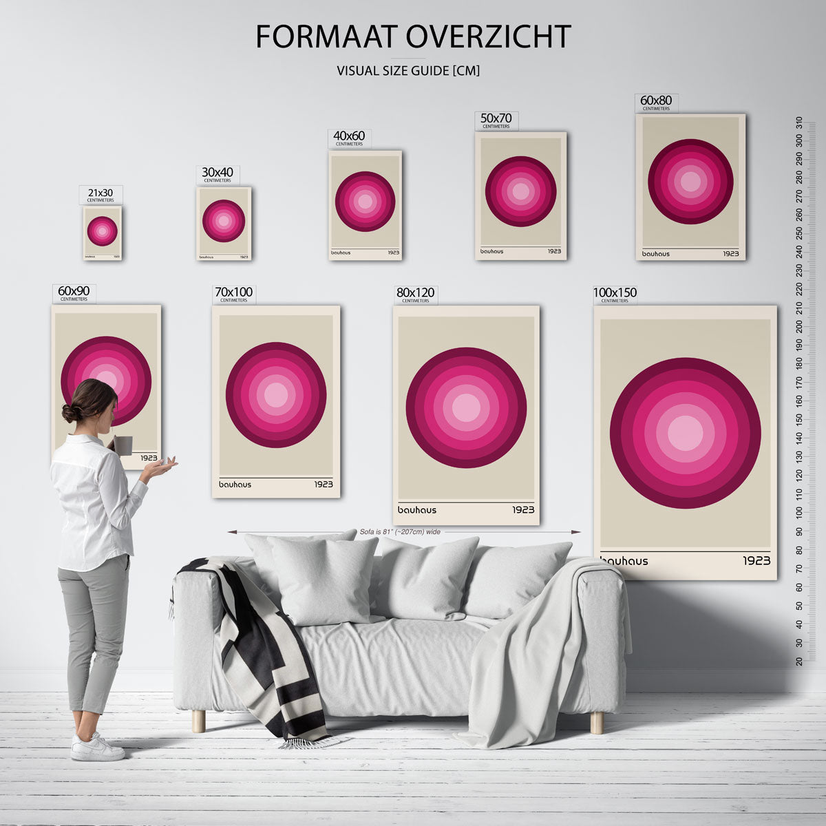 Cirkelvormen en kleuren Poster