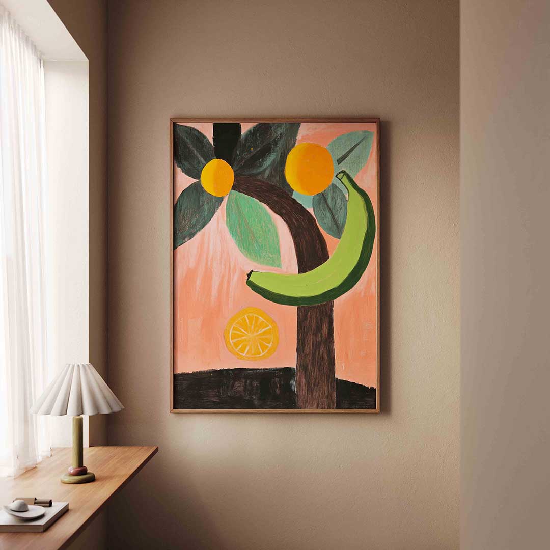 Banaan en citrus Poster