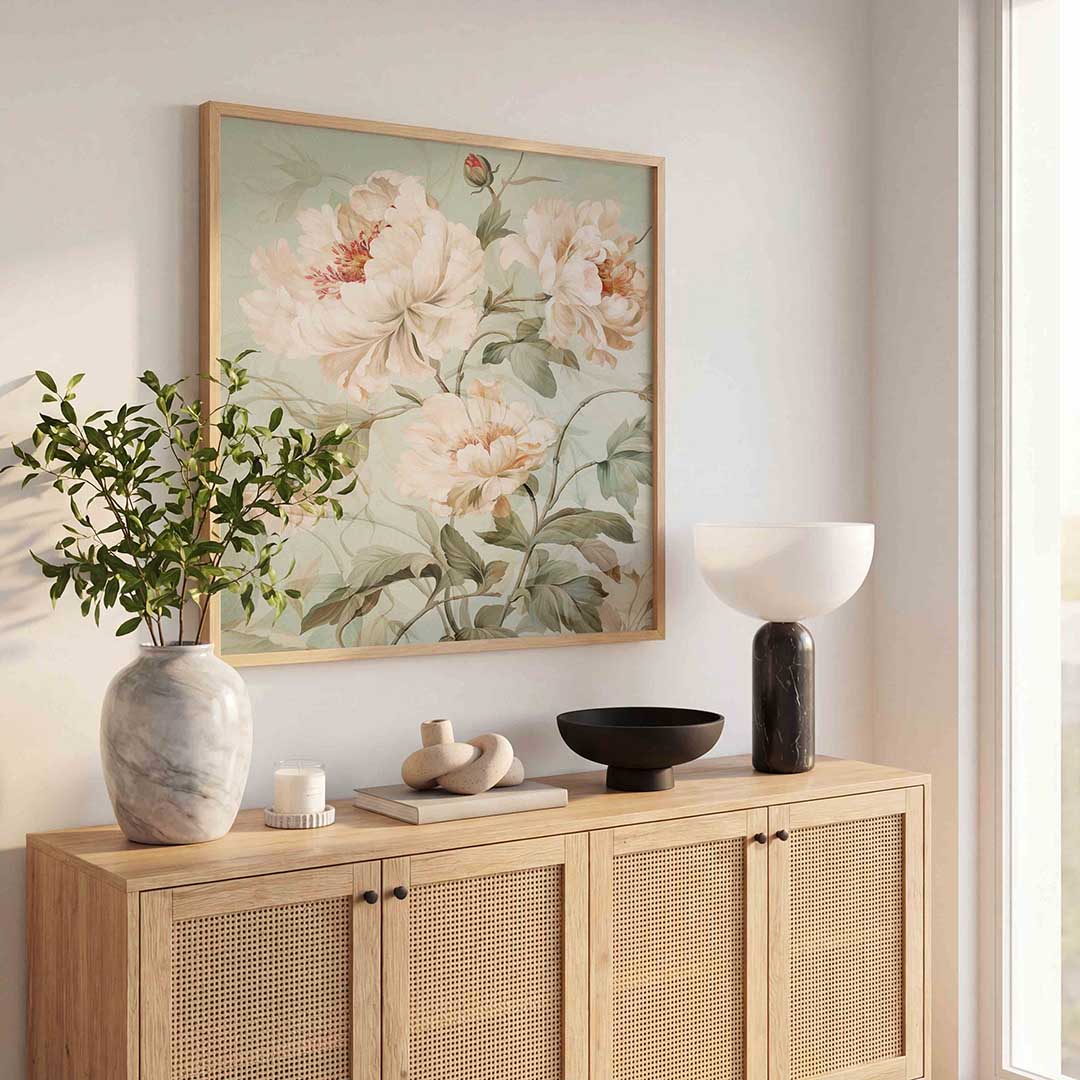 Bloemen en bladeren Poster