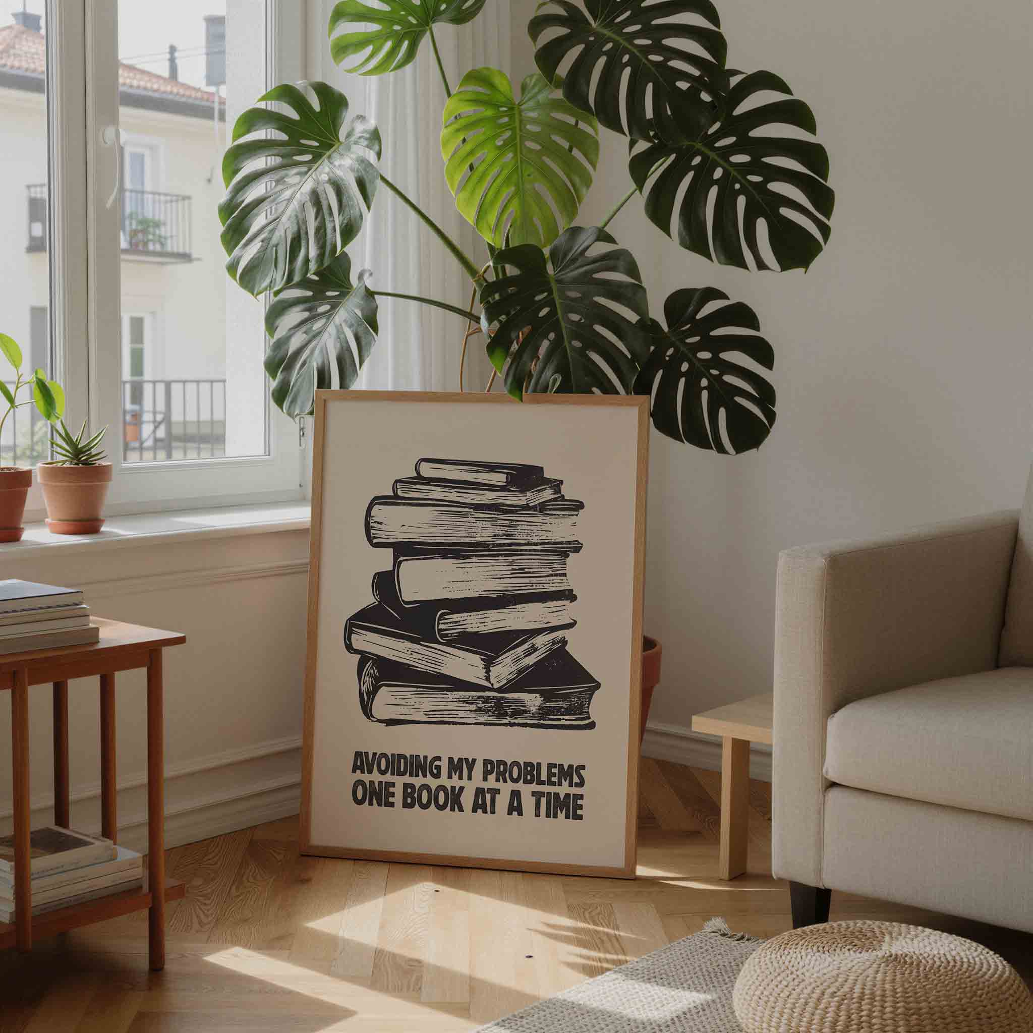 Stapel boeken Poster