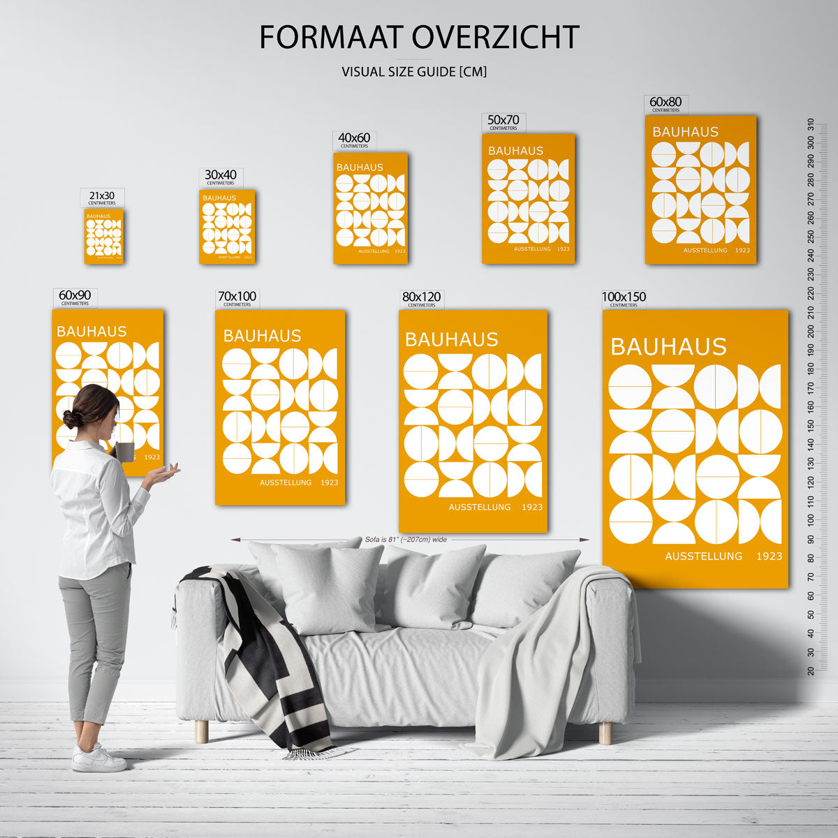 Vormritme en kleur Poster