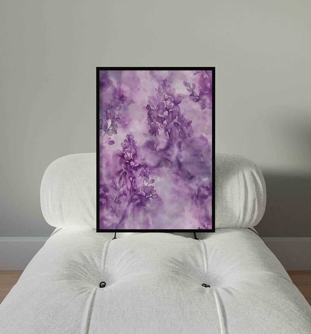 Paarse bloemen Poster