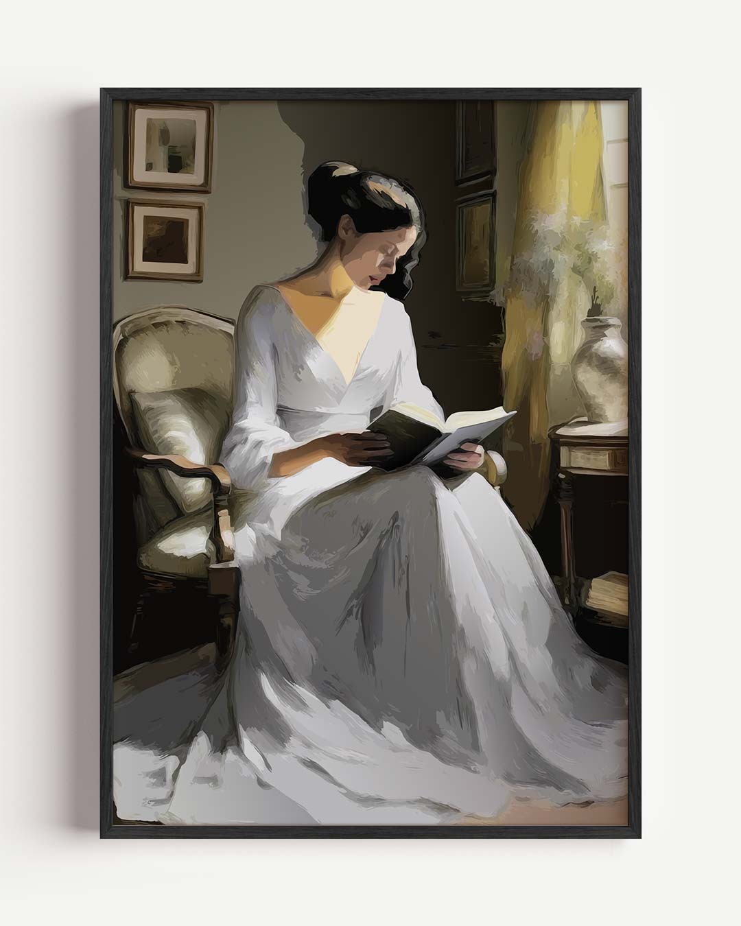 Elegante Leeshoek Poster-WallArtistic