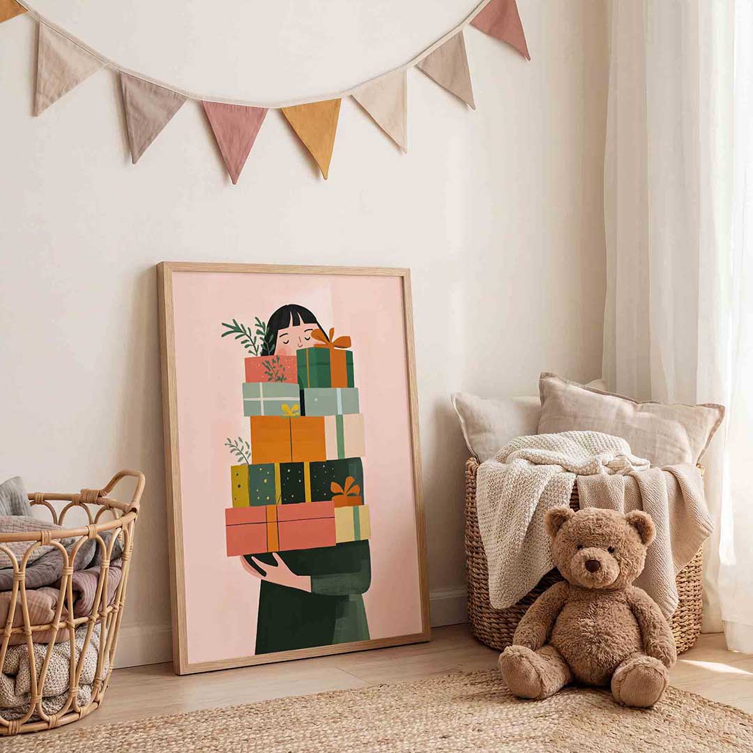 Stapel cadeaus Poster