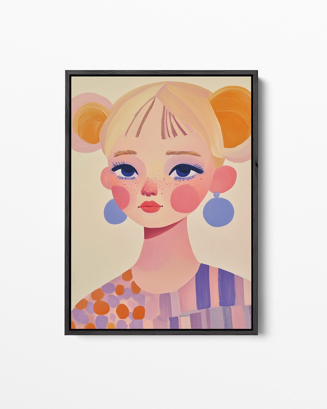 Vrolijk portret meisje Kunstwerk