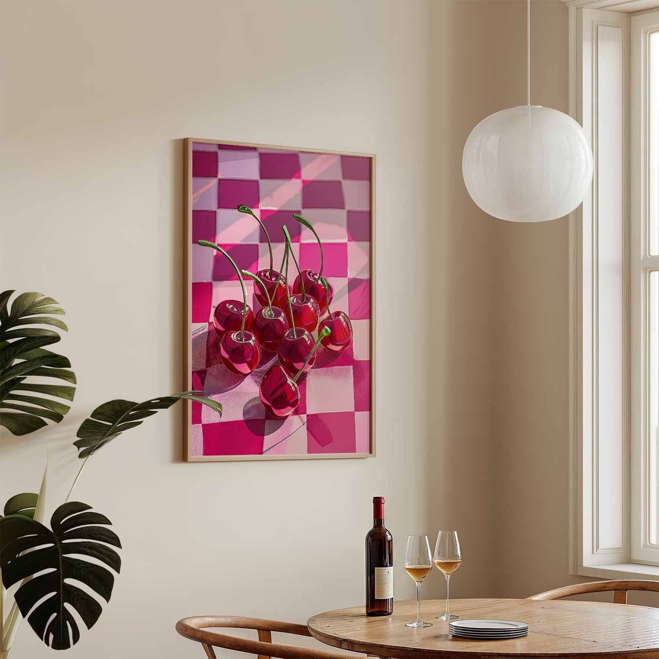 Sensationele Kersen Pop Art Poster-WallArtistic