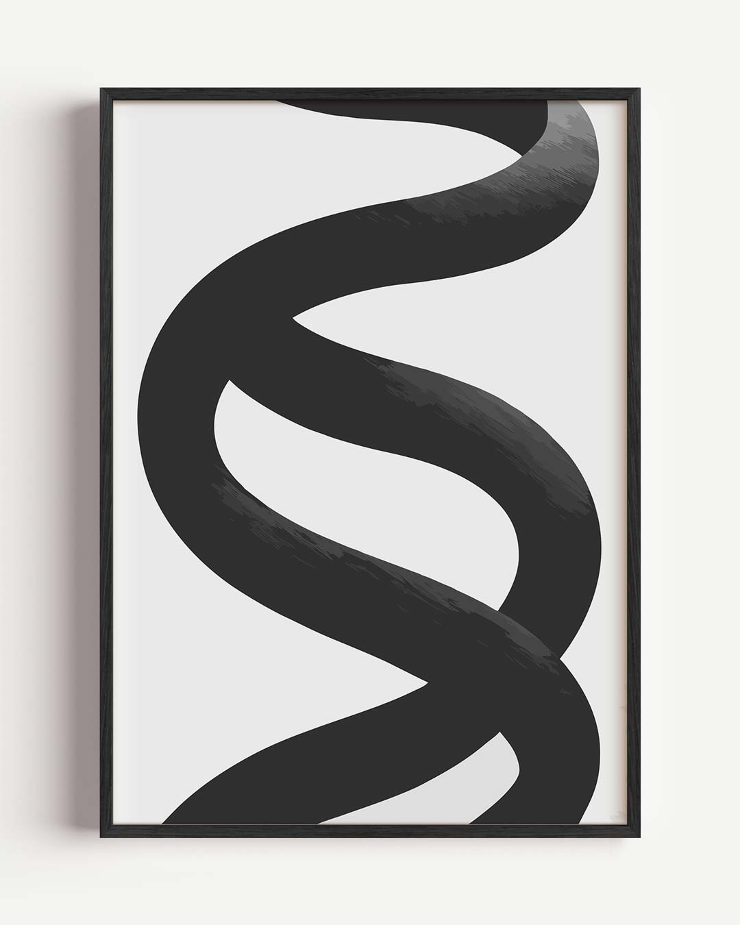 Moderne S-vormige Abstracte Kunstposter-WallArtistic