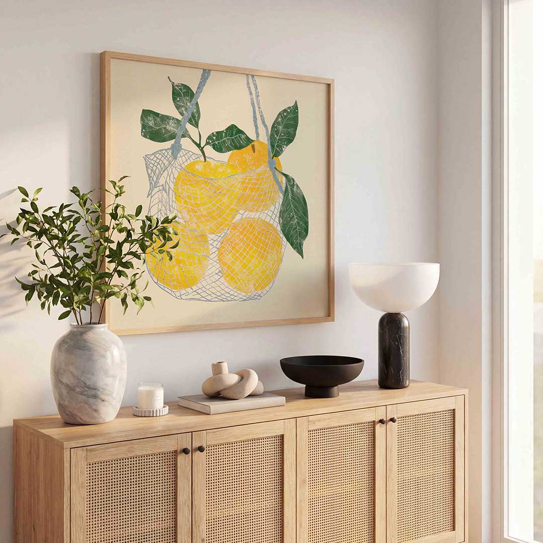 Citroenen in net Poster
