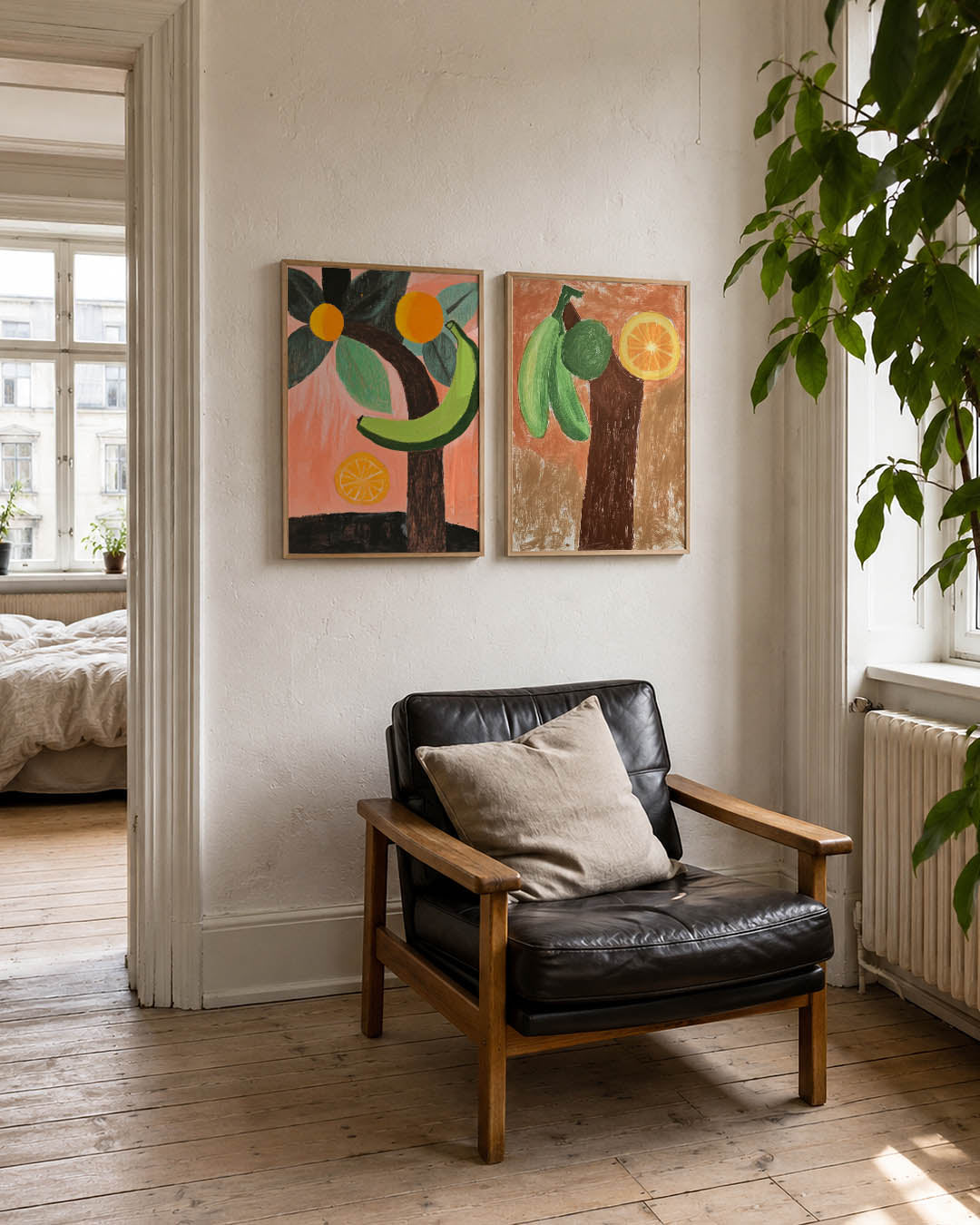 Fruit en bladeren Posterset