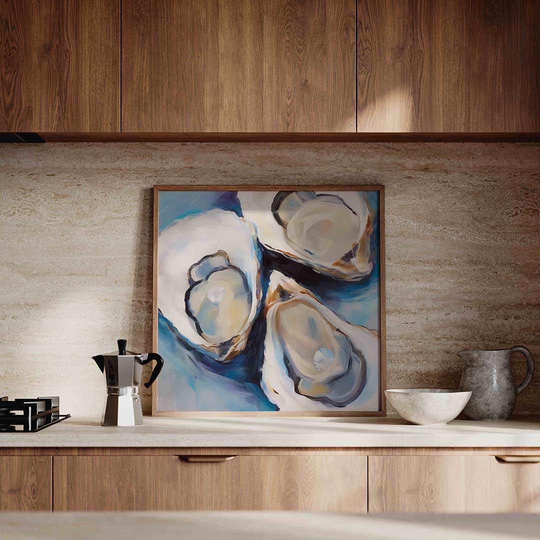 Drie oesters Poster