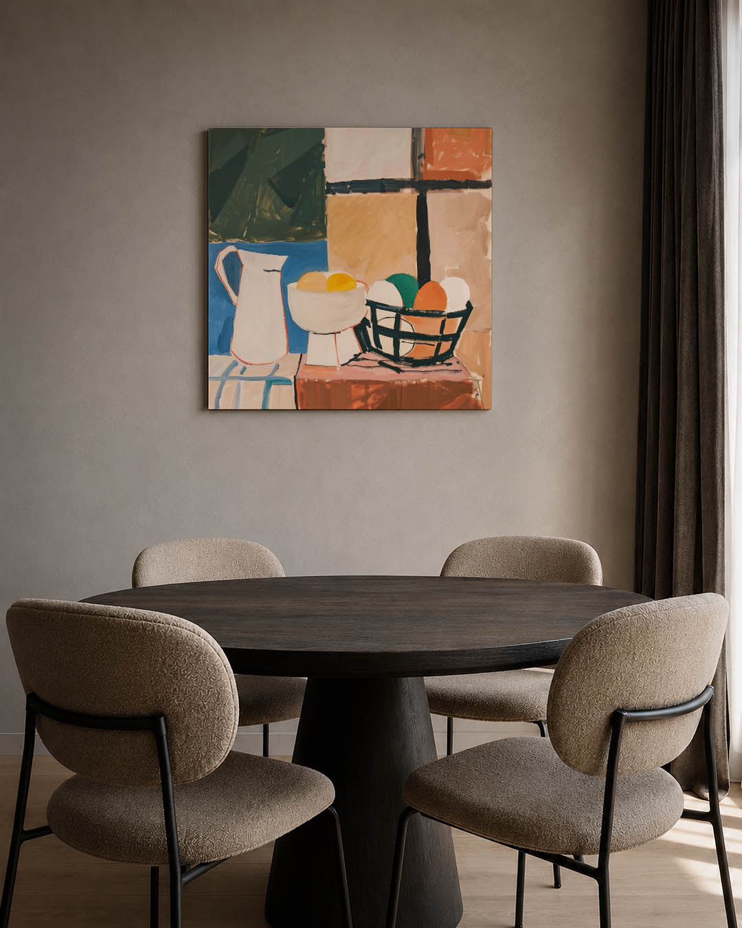 Geometrische stilleven Kunstwerk