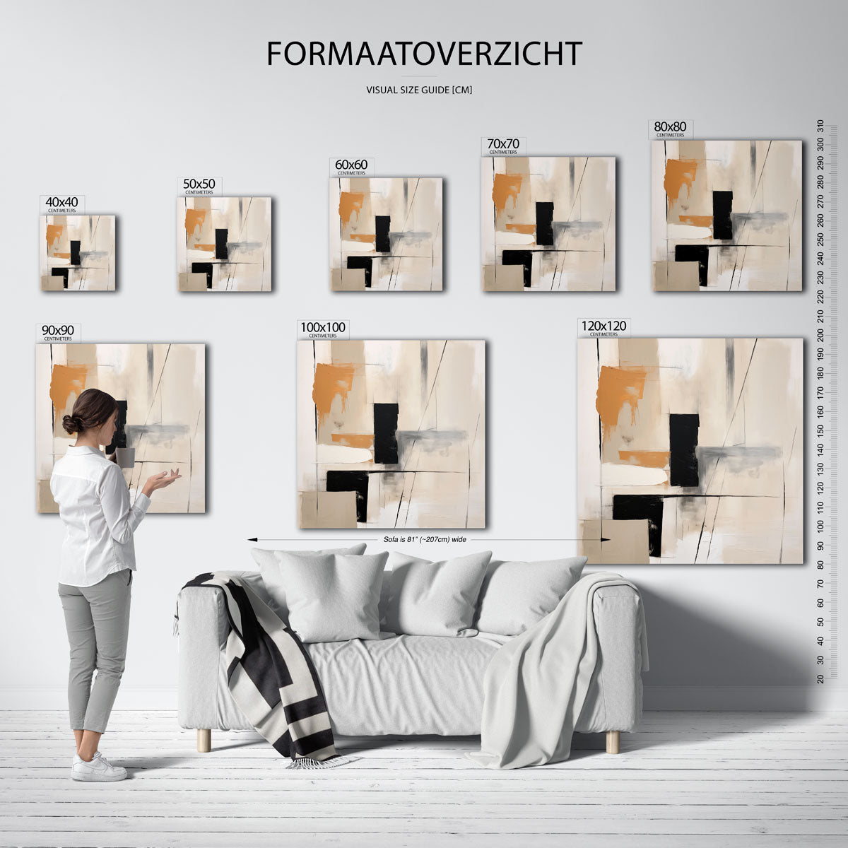 Abstracte vormen Poster