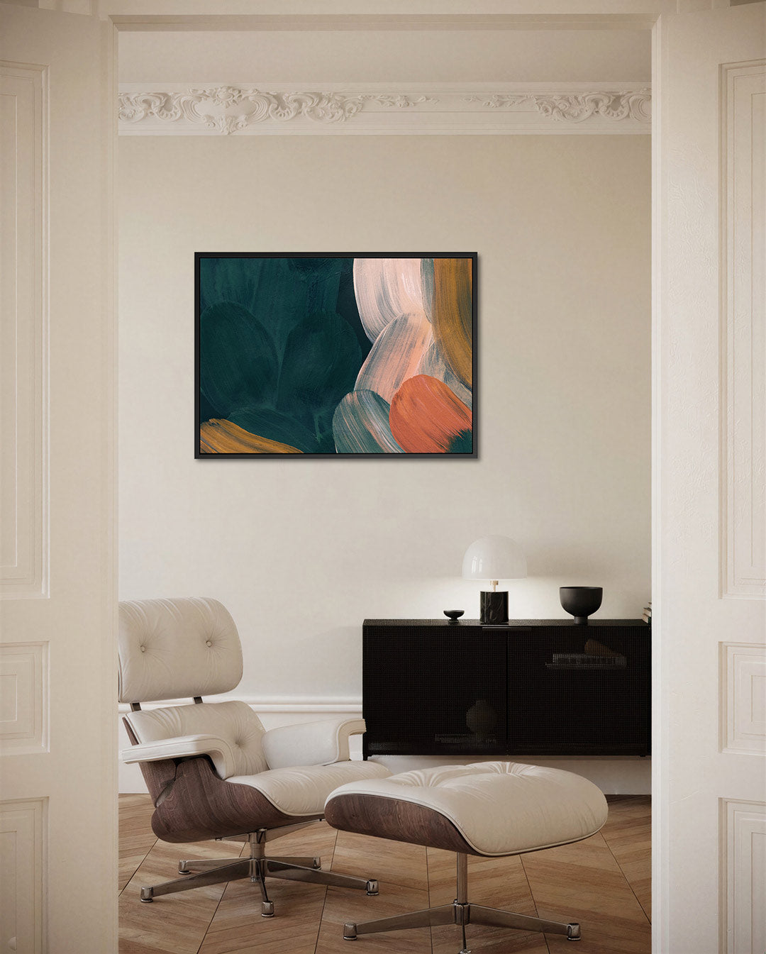 Organische kleurencompositie Kunstwerk