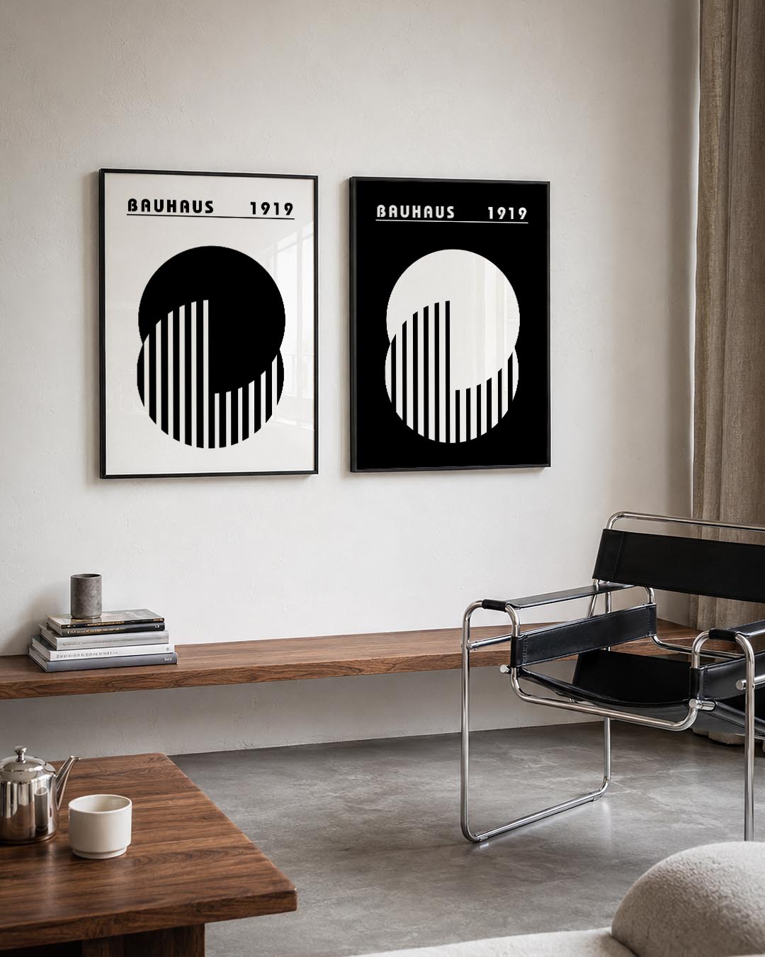 Cirkel en strepen Posterset