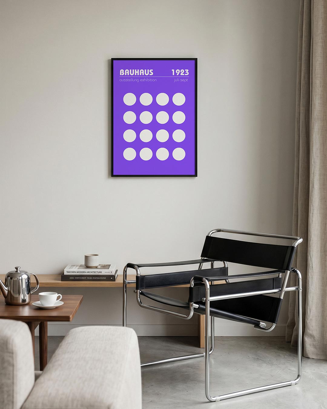 Cirkelpatroon en tekst Poster
