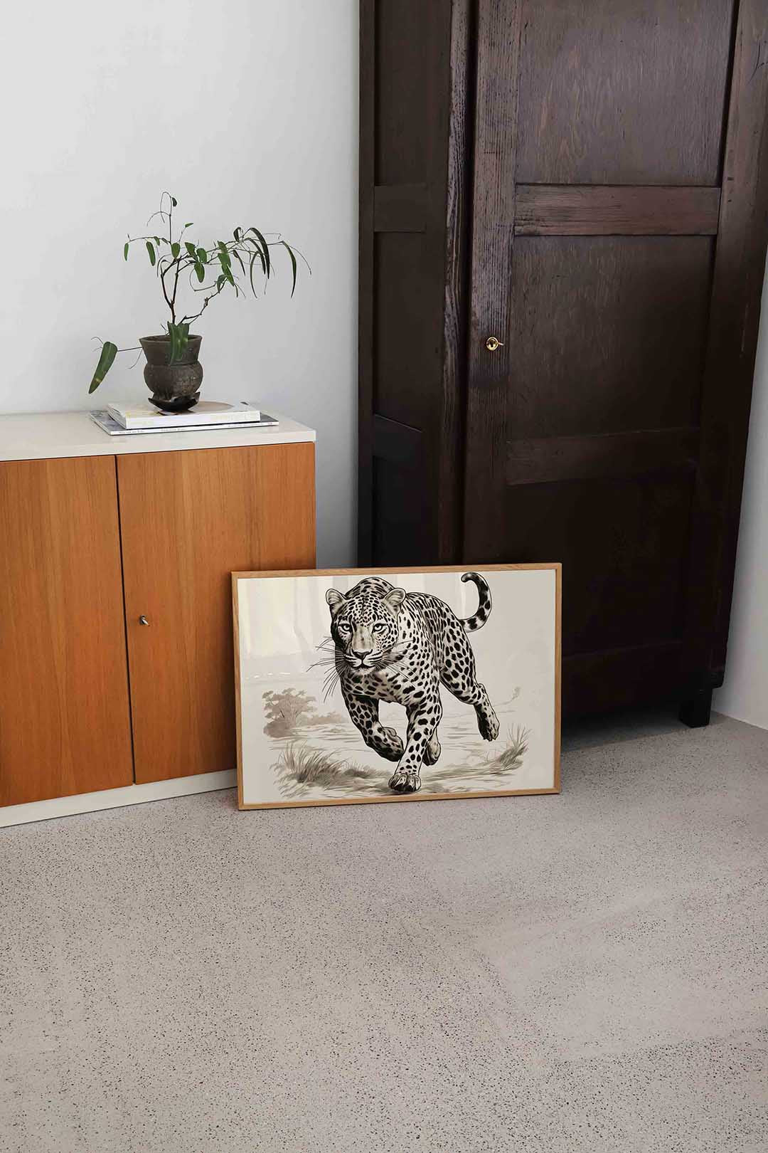 Jaguar in beweging Poster