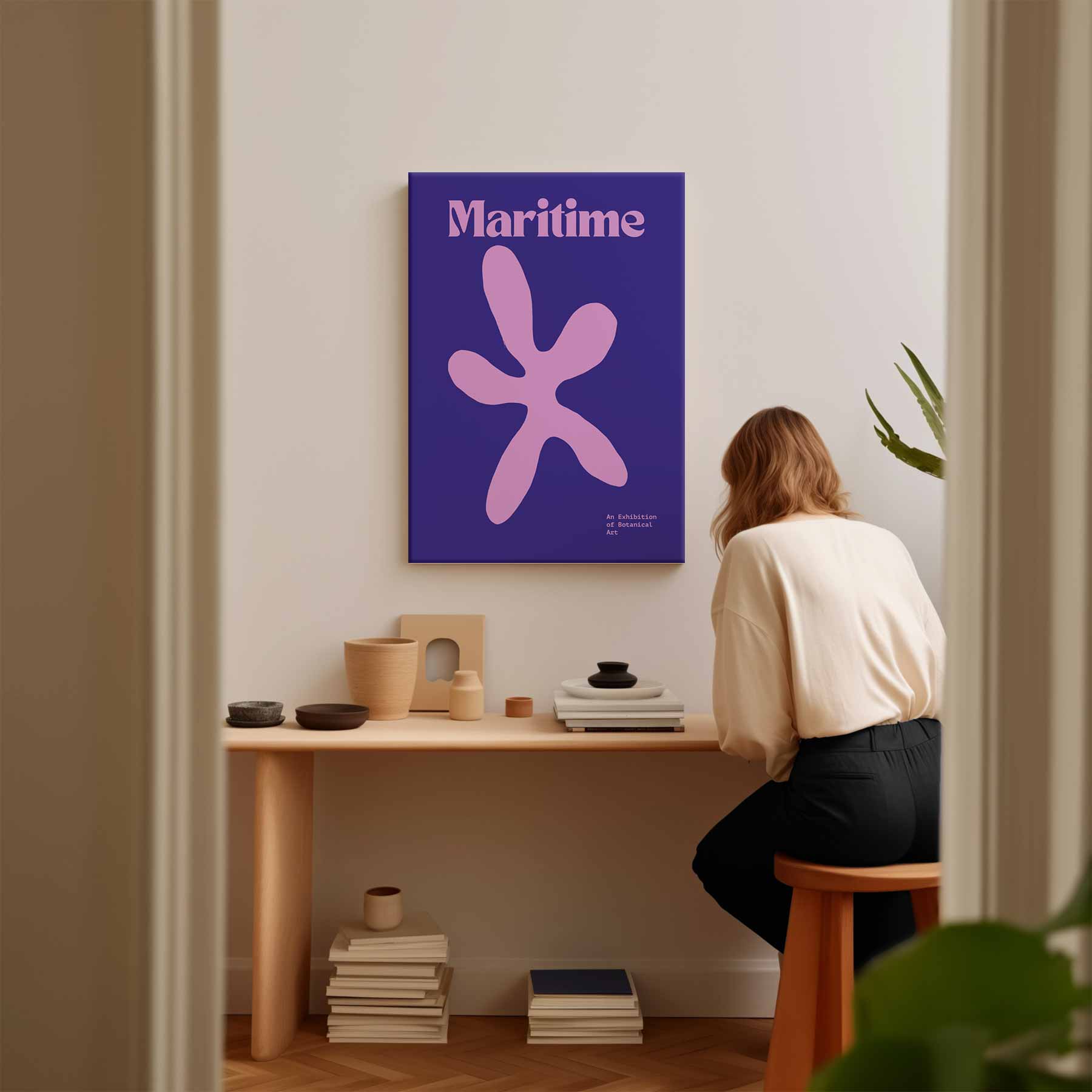Maritieme Bloem Kunstwerk-canvas-dibond-plexiglas-wanddecoratie-WallArtistic
