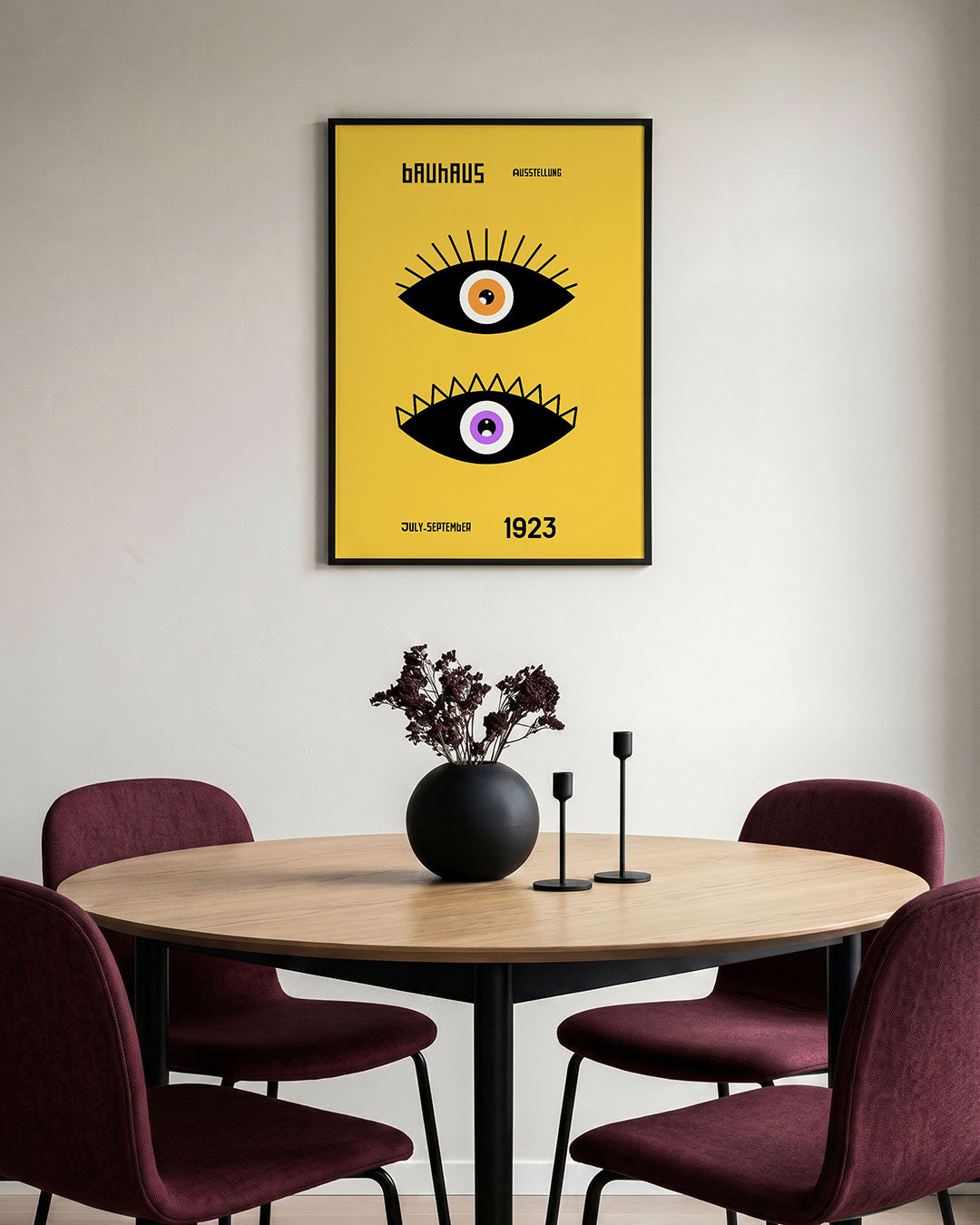 Oogvormen en kleur Poster