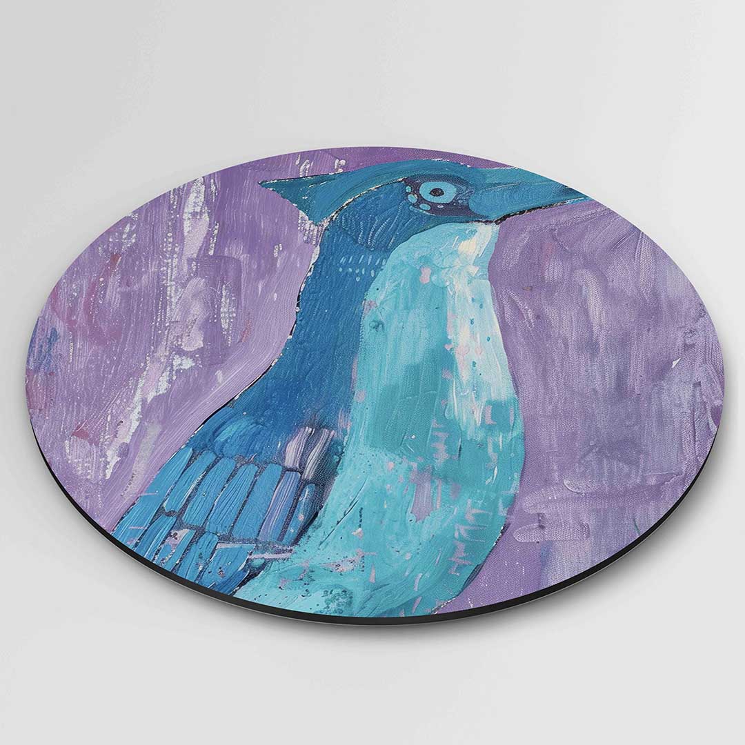 Blauwe vogel Muurcirkel