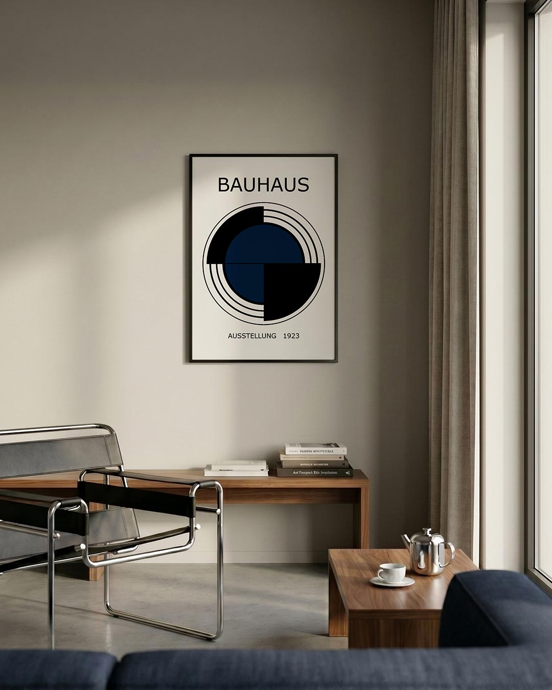 Cirkelstructuur en lijnen Poster