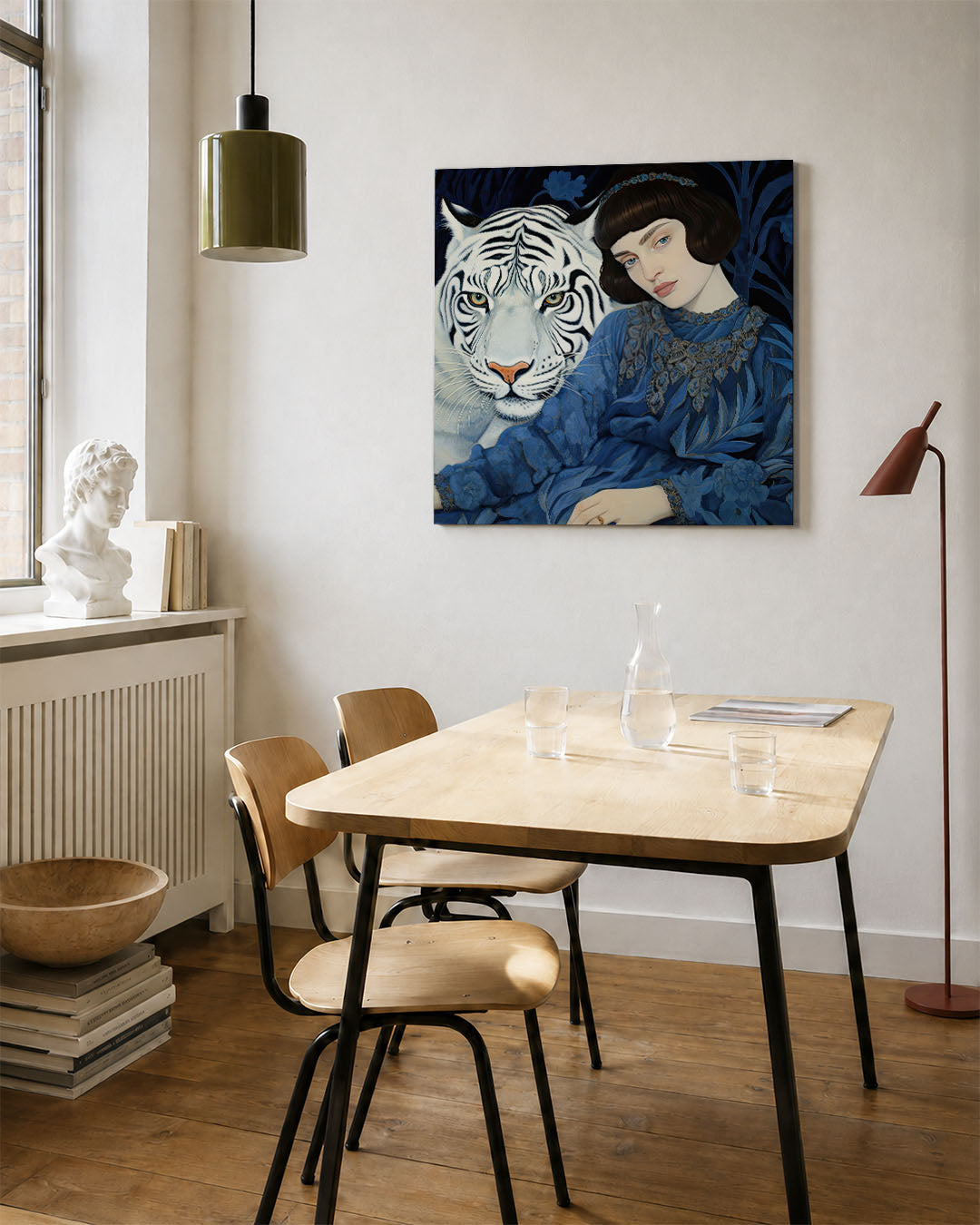 Dromerige tijger Kunstwerk