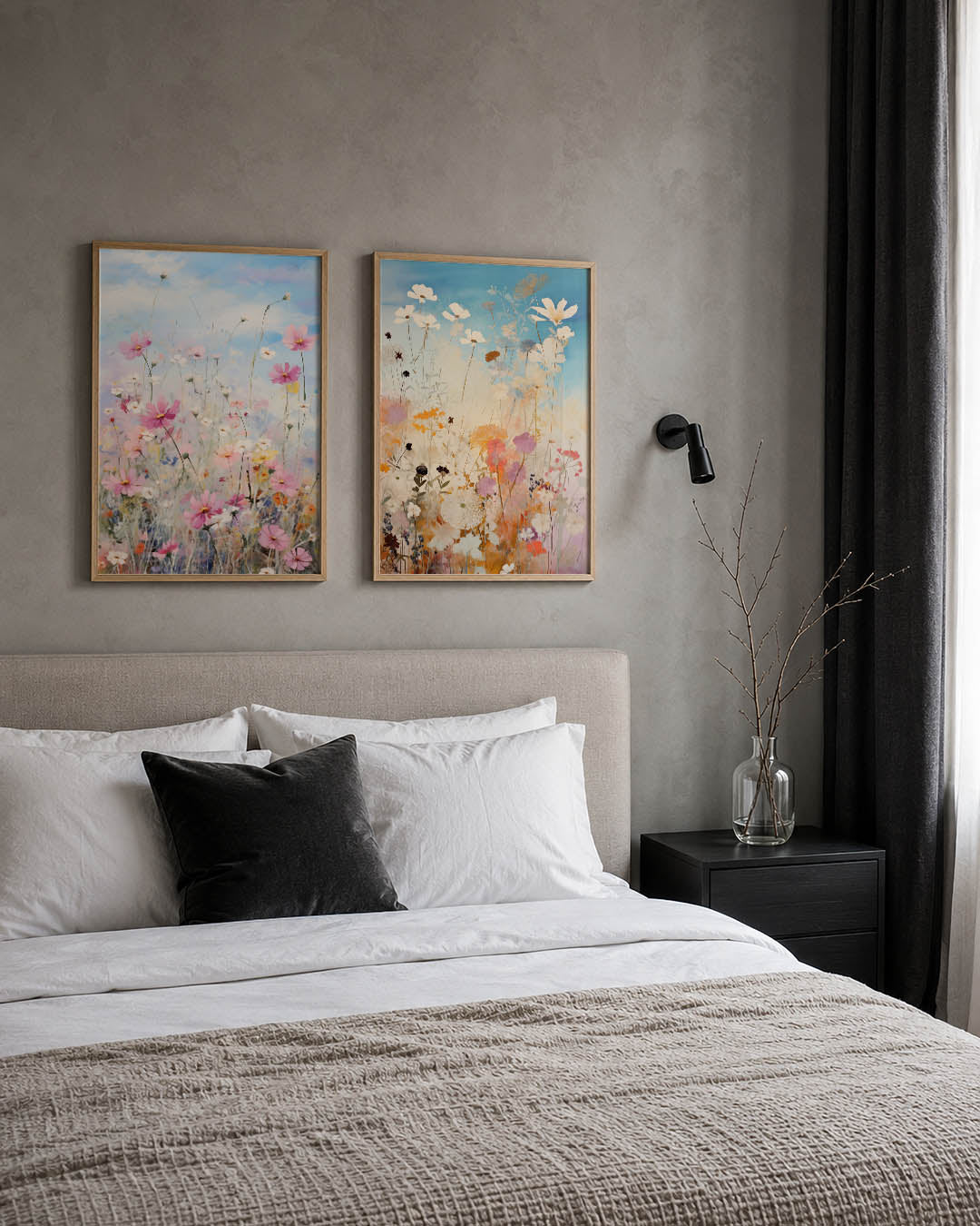 Bloemen en hemel Posterset